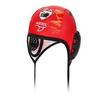Keel vaterpolo kapica KVK Radnički sa brojem - crvena (golmanska)