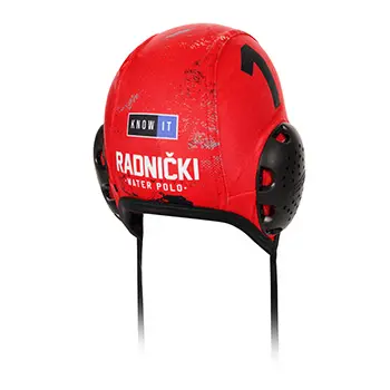Keel vaterpolo kapica KVK Radnički sa brojem - crvena (golmanska)-1