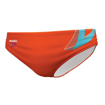Keel waterpolo trunks Summer orange (Be Swift)