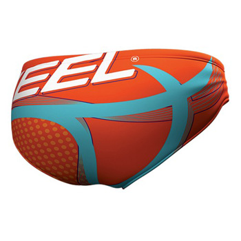 Keel waterpolo trunks Summer orange (Be Swift)-1