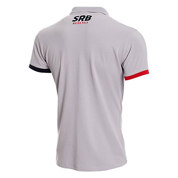 Official Serbia waterpolo polo shirt - gray-1