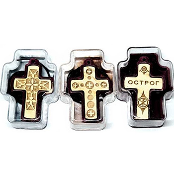 Wooden crosses with red polystyrene frame (pack of 18 pcs)-2