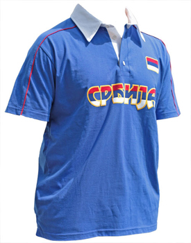 Blue polo shirt Serbia