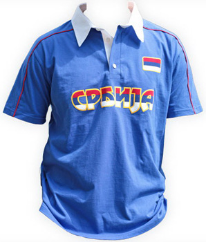 Blue polo shirt Serbia-2