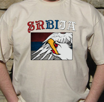 T-shirt Serbia Eagle beak