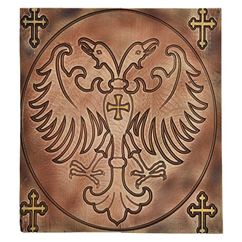 Grb Nemanjića graviran duborez 26x32cm