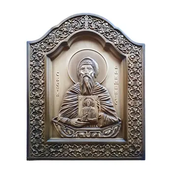 Ikona Sveti Alimpije duborez 26x32cm