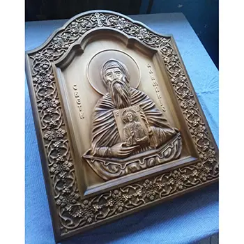 Ikona Sveti Alimpije duborez 26x32cm-2