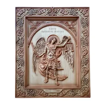 Ikona Sveti Arhangel Mihailo - Aranđelovdan duborez 26x32cm