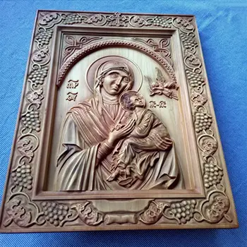 Ikona Bogorodica duborez 26x32cm-1