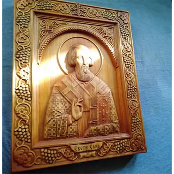 Ikona Sveti Sava duborez 26x32cm-2