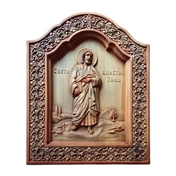 Икона Свети Тома дуборез 26x32цм