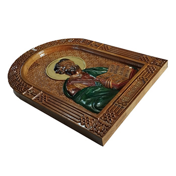 Ikona Sveti Marko - ručno oslikan duborez u drvetu 20x30cm-2