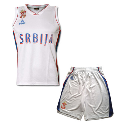 Peak kit jersey + shorts - white