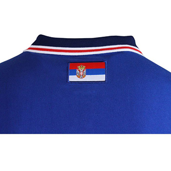 Peak teget polo majica sa dugim rukavima košarkaške reprezentacije Srbije 2023-1