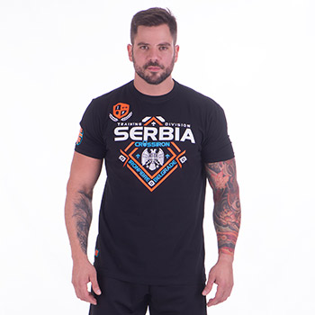 Crna majica za trening Crossiron Srbija