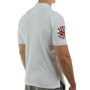 Bela polo majica Ragbi Srbija-2