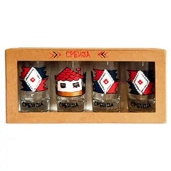 Set 4 čašice za rakiju 