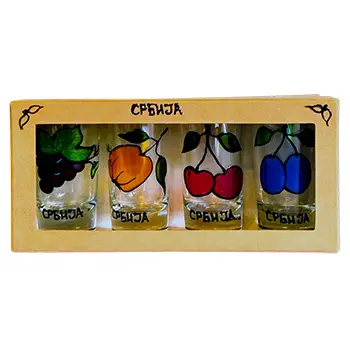 Set 4 čašice za rakiju 