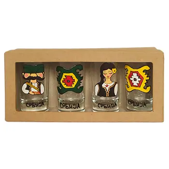 Set 4 čašice za rakiju 