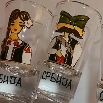 Set 4 čašice za rakiju 