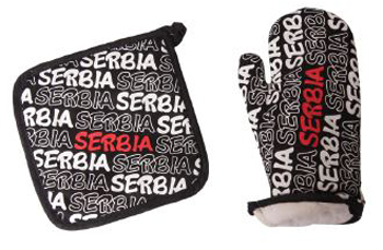 Set gloves and pad Serbia