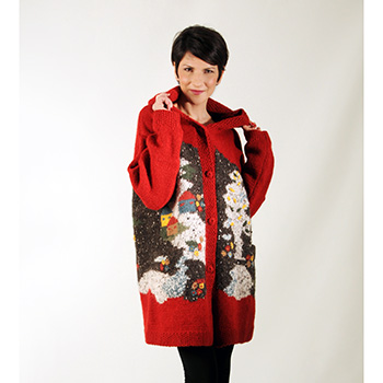 Woolen female jacket 3950-2