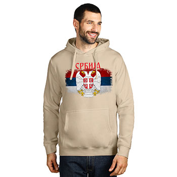 Bež duks sa kapuljačom 