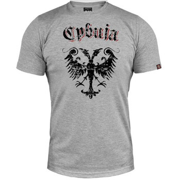 T shirt Nemanjic dynasty crest - light grey