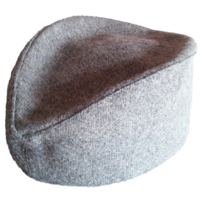 Serbian folk hat for winter - gray-1