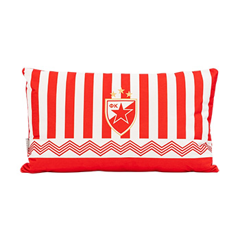 Jastuk Crvena zvezda 30x50cm - crveno-beli