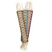 Wool hand-woven bookmark - long
