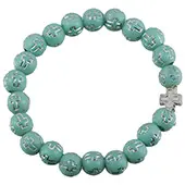 Brojanica sa krstićima - zelena