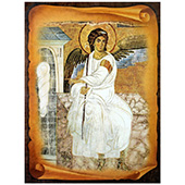 Ikona Beli Anđeo 40x30cm