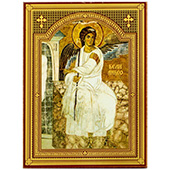 Ikona Beli Anđeo 14x10,5cm