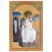 Ikona Beli Anđeo 32x22cm