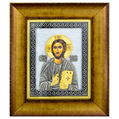 Ikona Gospod Isus Hristos pozlaćena 23,5x20cm