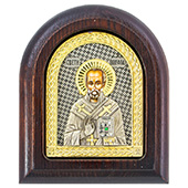Ikona Sveti Nikola pozlaćena 11x9cm