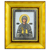 Ikona Sveta Petka pozlaćena 23,5x20cm