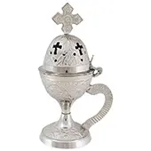 Censer made of high quality brass with nickel finish 15x8.5cm