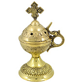 Brass censer 14.5x7cm