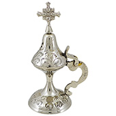 Censer brass - chrome 16.5x7cm