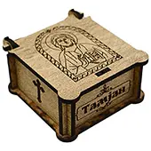 Box for incense - Lord Jesus Christ 3.3x6.5cm