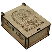 Кутија за брикет и тамјан - Господ Исус Христос 3,5x7цм