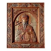 Ikona Sveti kralj Stefan Dečanski duborez 26x32cm