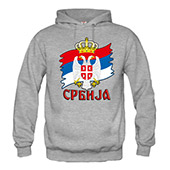 Sivi duks sa kapuljačom 
