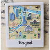 Magnet Mapa Beograda - novi