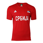 Peak Serbia national basketball team red T-shirt