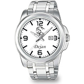 Personalizovani muški ručni sat (horoskopski znak i ime) beli Casio MTP-1314D