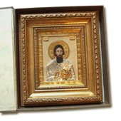 Pozlaćena ikona Sv. Save - model 2